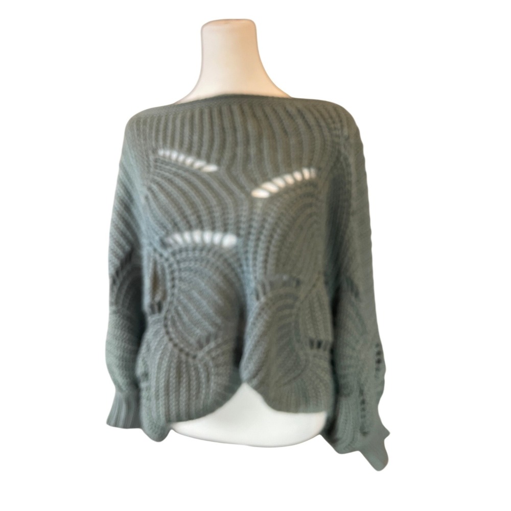 Womens  Boho Oversized Chunky Knit Coastal Sweater Size S  Moon & Madison Beachy